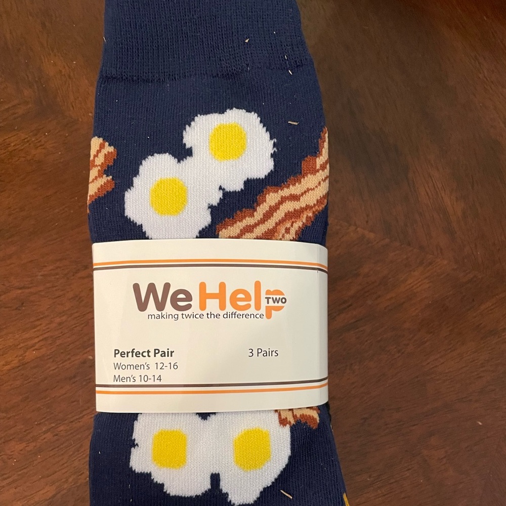 Set of three design socks